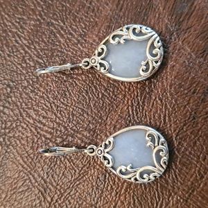 Sterling Silver and Moonstone Earrings